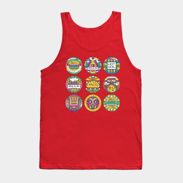 food festival logo Tank Top by Mako Design 